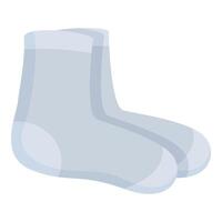 Pair of grey socks illustration vector