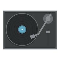 moderno vinilo placa giratoria icono ilustración vector