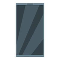 Flat design of a modern touchscreen smartphone with a blank screen vector