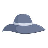 Elegant women's widebrimmed floppy hat vector