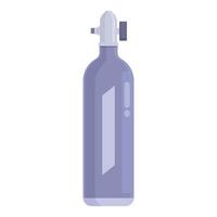 Flat illustration of a blue soda siphon, isolated on white vector