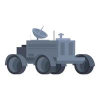 Cartoon lunar rover vehicle illustration vector