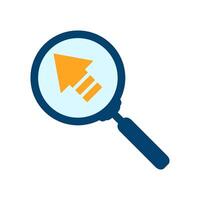 magnifying glass icon vector