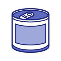 tin can icon design vector