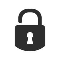 padlock icon A1 vector