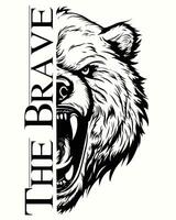 The Brave Bear for Tattoo Inspiration vector