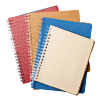 3D Rendering of a Blank Notebooks with Pen on it on Transparent Background png