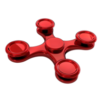 3D Rendering of a Rotating Fidget on Transparent Background png