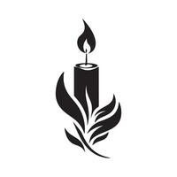Candle Logo Template Design Art, Icons, and Graphics vector