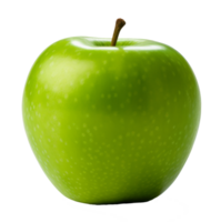 green apple isolated on transparent background png