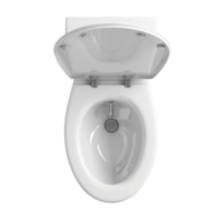 une toilette bol avec le couvercle ouvert sur une transparent Contexte ai-génératif png