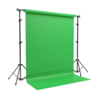 Green Screen background on Tripod AI-Generative png