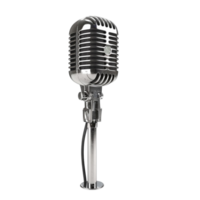 A Vintage Microphone AI-Generative png