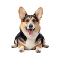 glücklich Corgi Hund, isoliert auf transparent Hintergrund png