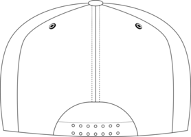 Baseball Deckel Attrappe, Lehrmodell, Simulation zurück Aussicht png