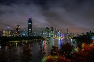 View of Brisbane City from Kangaroo Point, Brisbane Australia photo