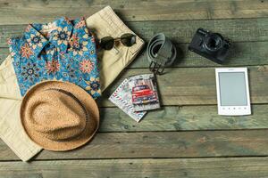 Summer traveling stuff photo