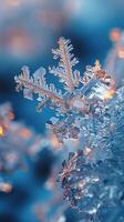 Close-up of ice crystals forming on a surface photo