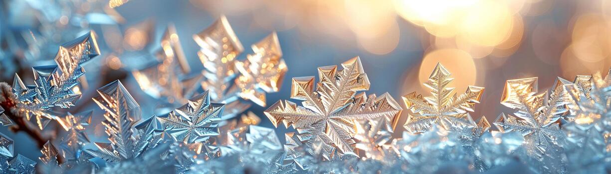 Close-up of intricate ice patterns on a window photo