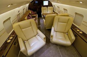 VIP Business Interior Jet Airplane photo