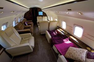 VIP Business Interior Jet Airplane photo