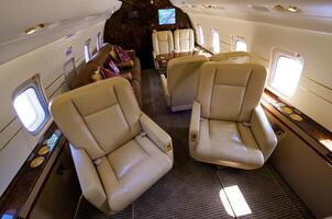 VIP Business Interior Jet Airplane photo