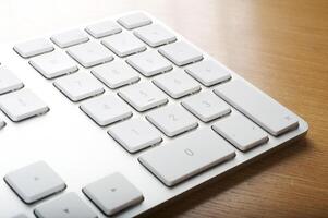 Modern aluminum computer keyboards for computer photo