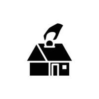 house investment solid icon design good for website or mobile app vector
