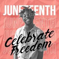 Pink Celebrate Juneteenth Instagram Post template