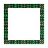 Scottish Tartan Pattern Frame Design vector