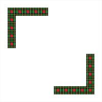 Scottish Tartan Pattern Frame Design vector