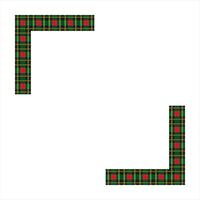 Scottish Tartan Pattern Frame Design vector