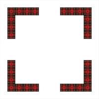 Scottish Tartan Pattern Frame Design vector