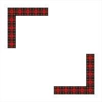 Scottish Tartan Pattern Frame Design vector