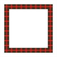 Scottish Tartan Pattern Frame Design vector