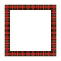 Scottish Tartan Pattern Frame Design vector