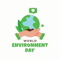 World Environment Day Design Illustration vector