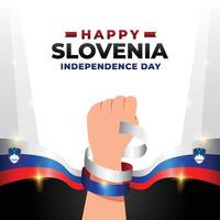 Slovenia Independence day design illustration collection vector