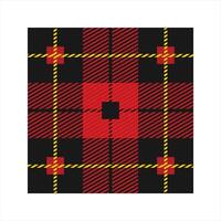 Scottish Tartan Pattern Frame Design vector