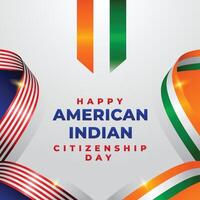 american indian citizenship day design illustration vector