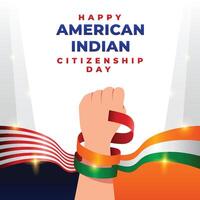 american indian citizenship day design illustration vector