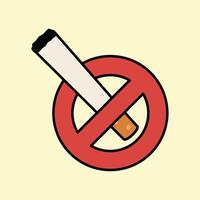 World No Tobacco Day Design Illustration with retro style vector