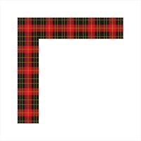 Scottish Tartan Pattern Frame Design vector