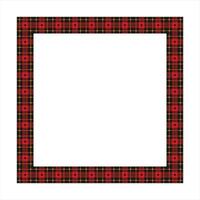 Scottish Tartan Pattern Frame Design vector