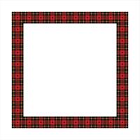 Scottish Tartan Pattern Frame Design vector