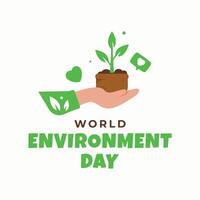 World Environment Day Design Illustration vector
