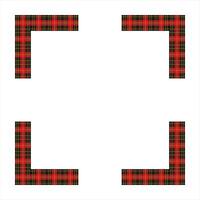 Scottish Tartan Pattern Frame Design vector