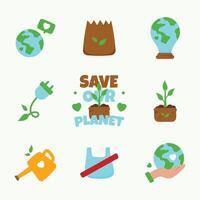 Earth Day Element Design Collection vector