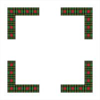 Scottish Tartan Pattern Frame Design vector
