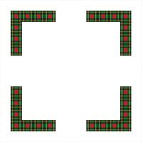 Scottish Tartan Pattern Frame Design vector